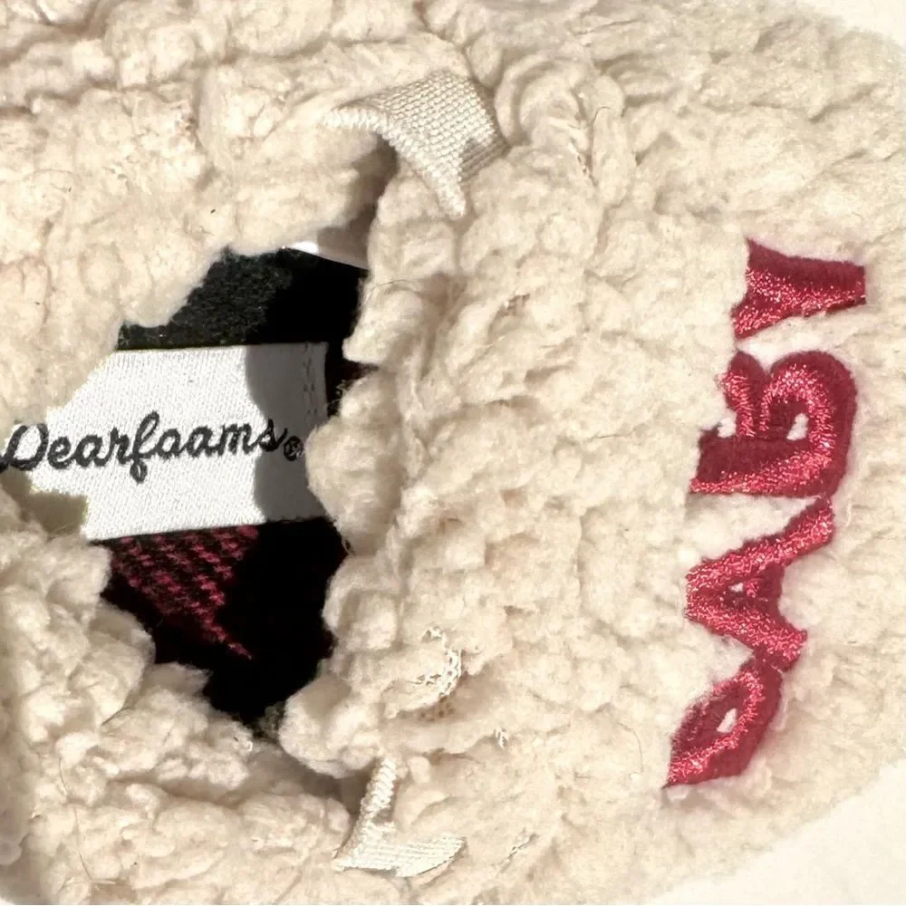 Dearfoams Baby Bear Faux Shearling Slippers